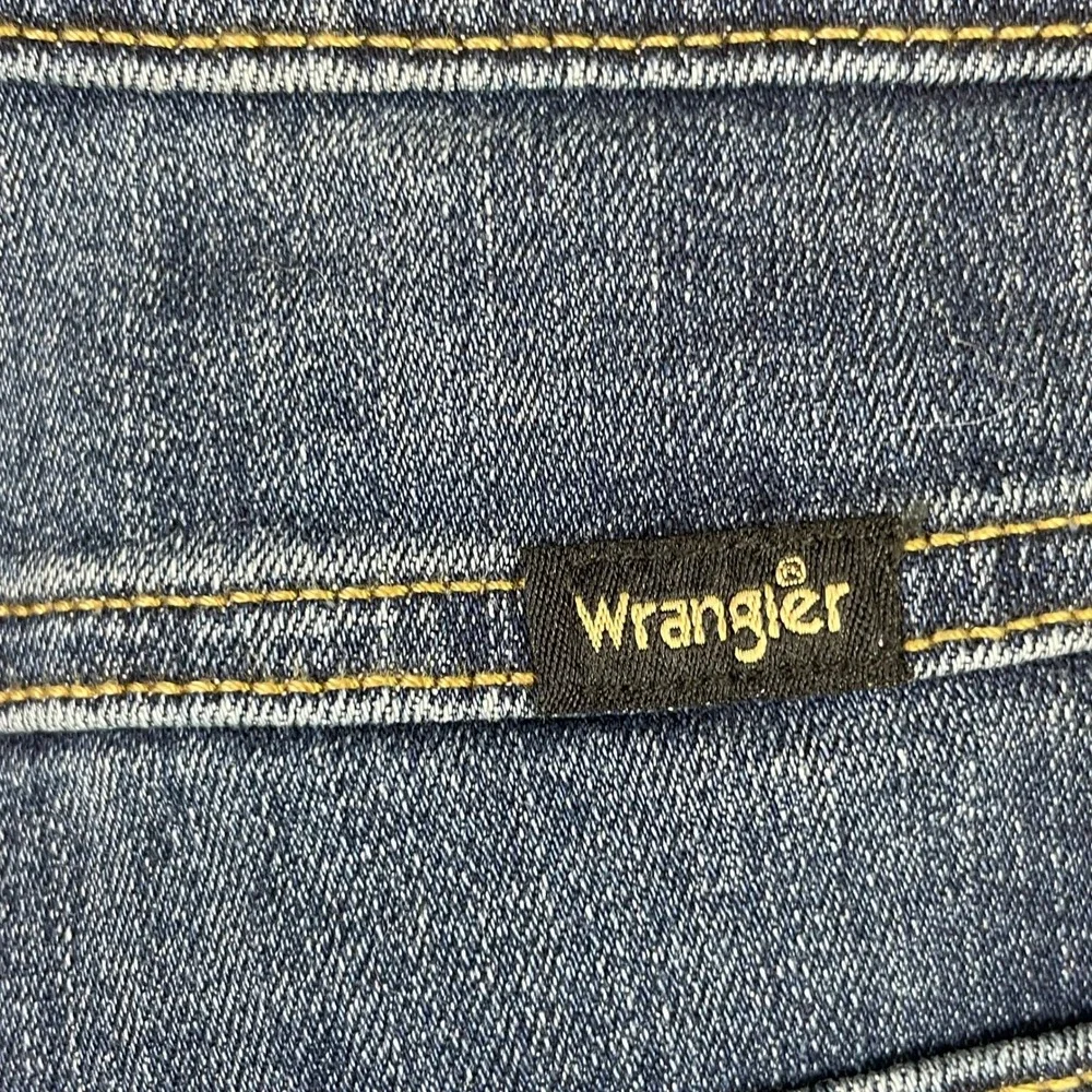 Wrangler Flare Jeans Womens 10 Blue High Rise Stretch Denim Rodeo Western